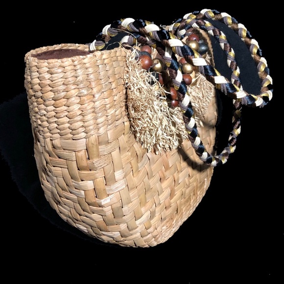 Summer Raffia Tote - Picture 2 of 3